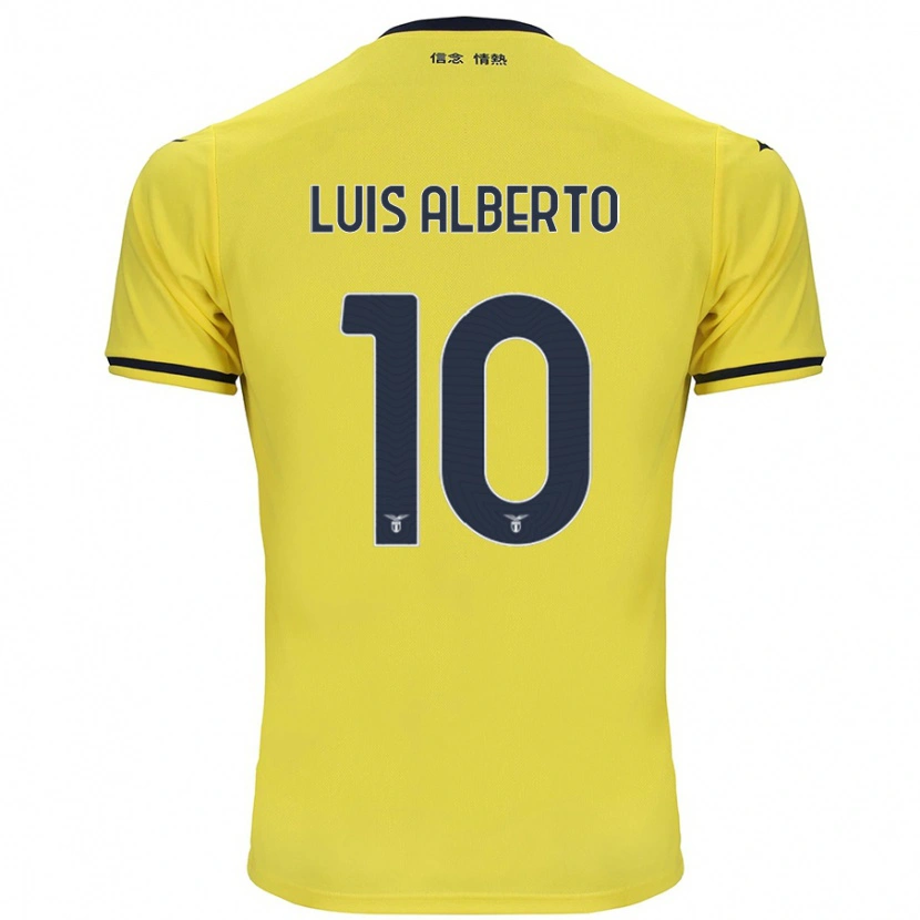 Danxen Niño Camiseta Luis Alberto #10 Amarillo 2ª Equipación 2024/25 La Camisa