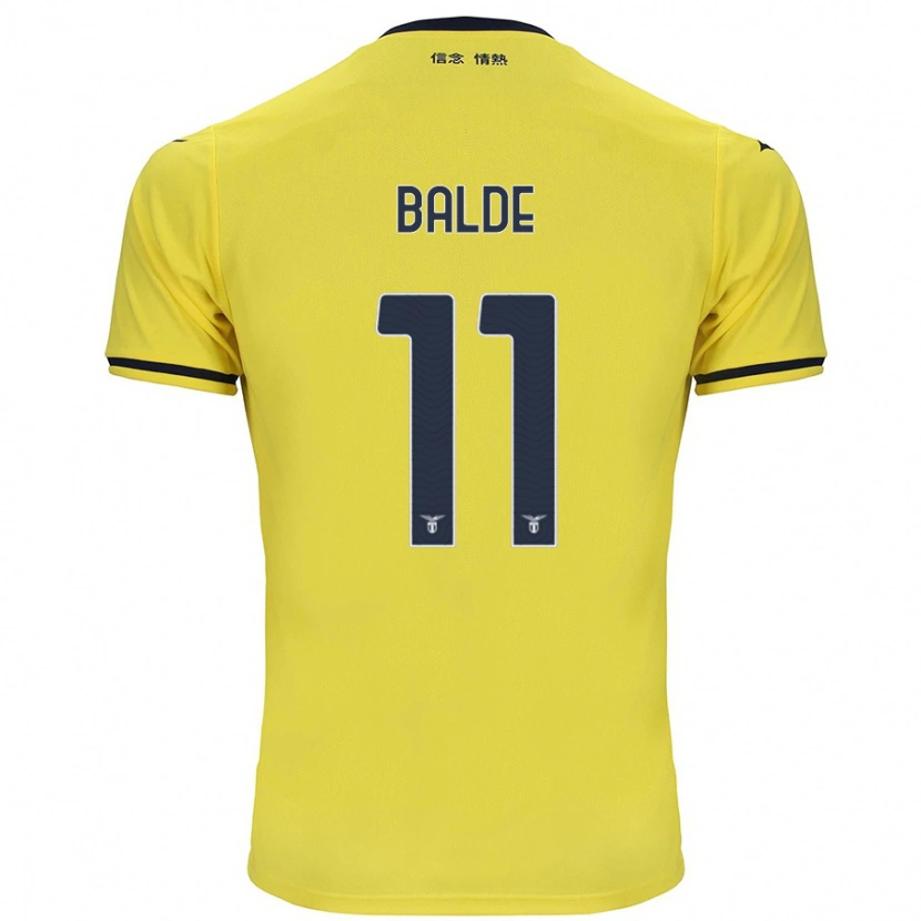 Danxen Niño Camiseta Mahamadou Balde #11 Amarillo 2ª Equipación 2024/25 La Camisa