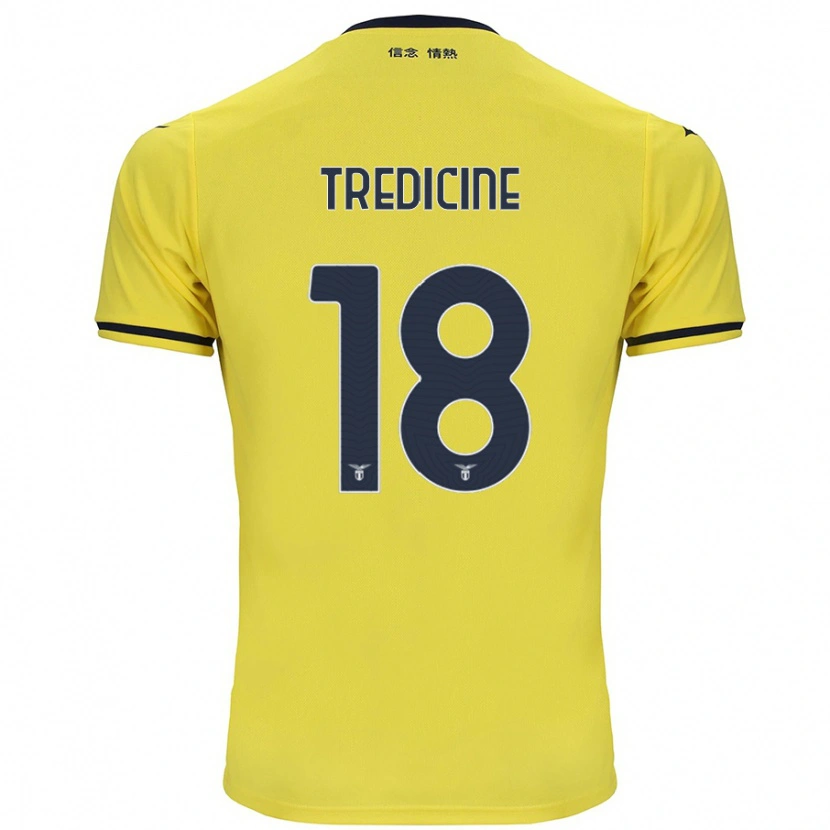 Danxen Niño Camiseta Manuel Tredicine #18 Amarillo 2ª Equipación 2024/25 La Camisa