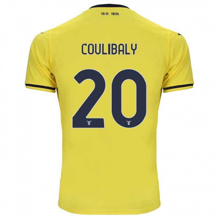 Danxen Niño Camiseta Larsson Coulibaly #20 Amarillo 2ª Equipación 2024/25 La Camisa