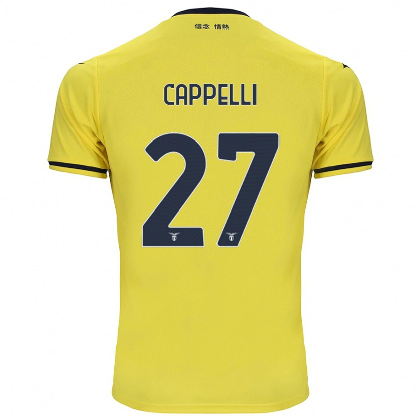 Danxen Niño Camiseta Tommaso Cappelli #27 Amarillo 2ª Equipación 2024/25 La Camisa