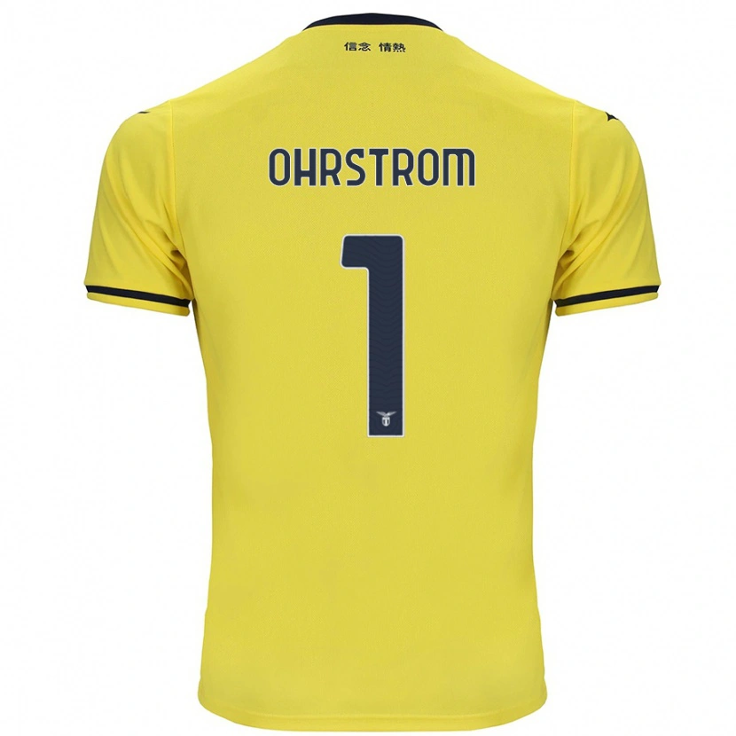 Danxen Niño Camiseta Stephanie Ohrstrom #1 Amarillo 2ª Equipación 2024/25 La Camisa