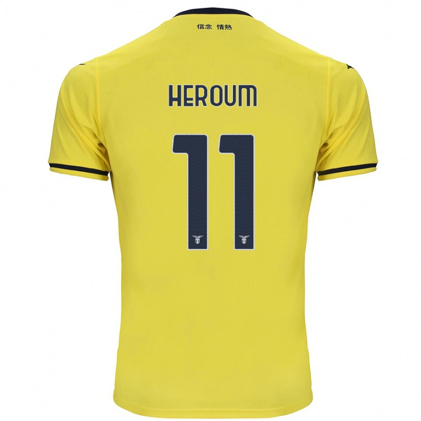 Danxen Niño Camiseta Nora Heroum #11 Amarillo 2ª Equipación 2024/25 La Camisa