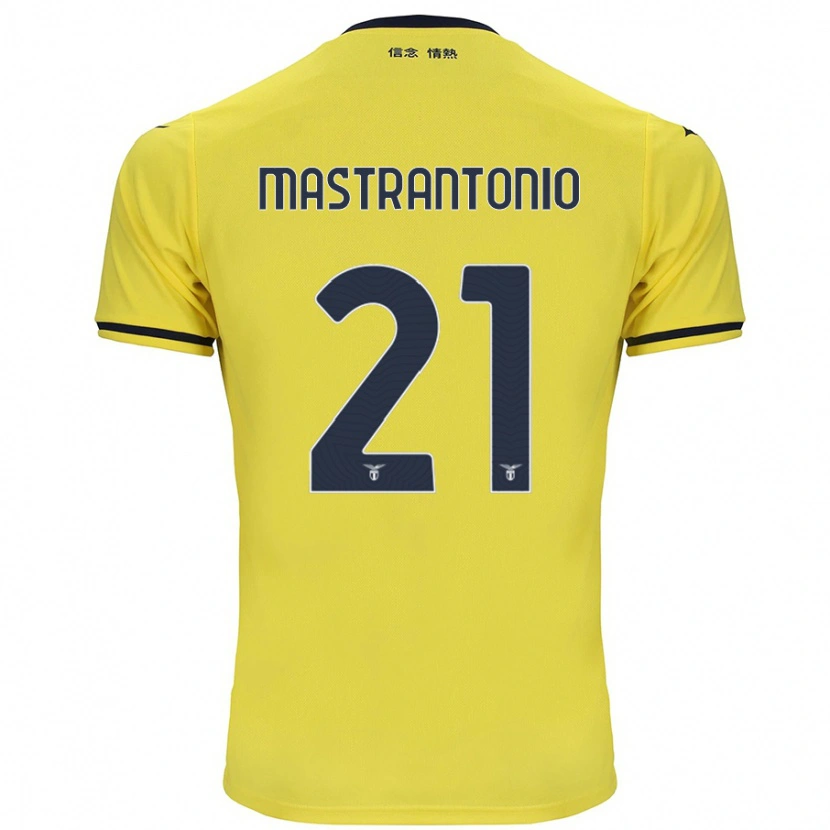 Danxen Niño Camiseta Ella Mastrantonio #21 Amarillo 2ª Equipación 2024/25 La Camisa