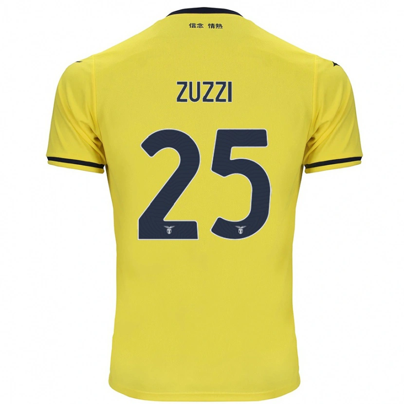 Danxen Niño Camiseta Giorgia Zuzzi #25 Amarillo 2ª Equipación 2024/25 La Camisa