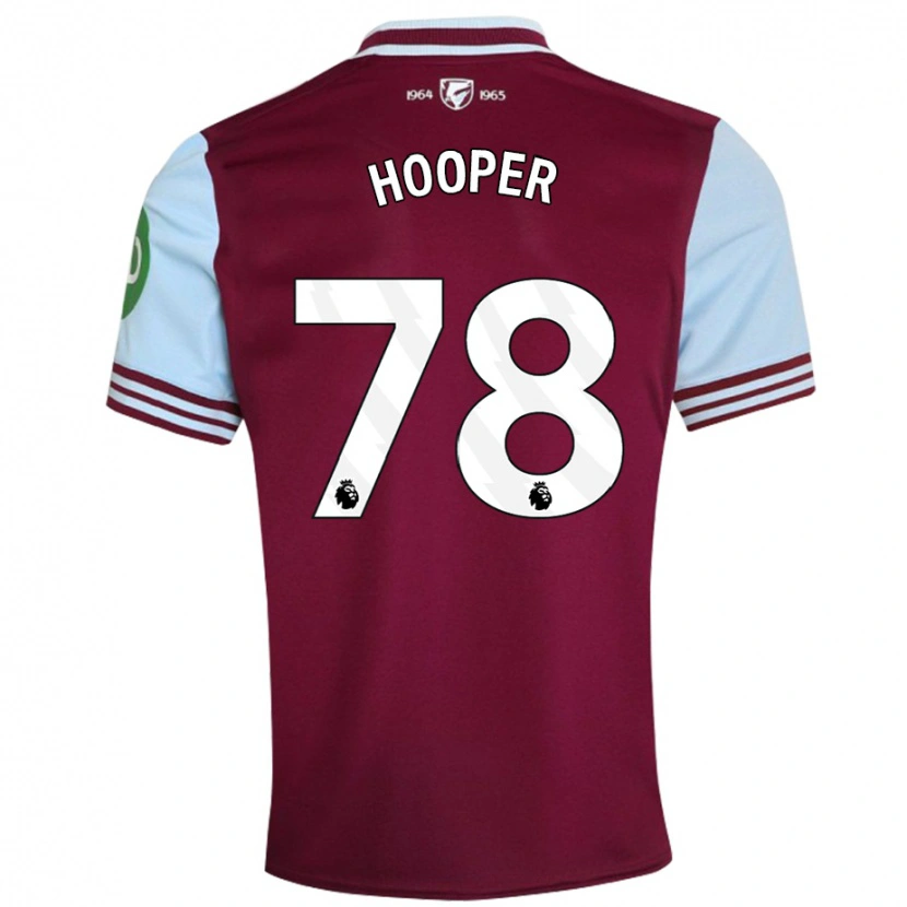 Danxen Hombre Camiseta Finley Hooper #78 Rojo Oscuro 1ª Equipación 2024/25 La Camisa