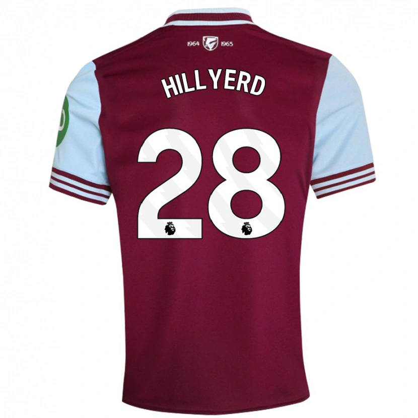 Danxen Hombre Camiseta Sophie Hillyerd #28 Rojo Oscuro 1ª Equipación 2024/25 La Camisa