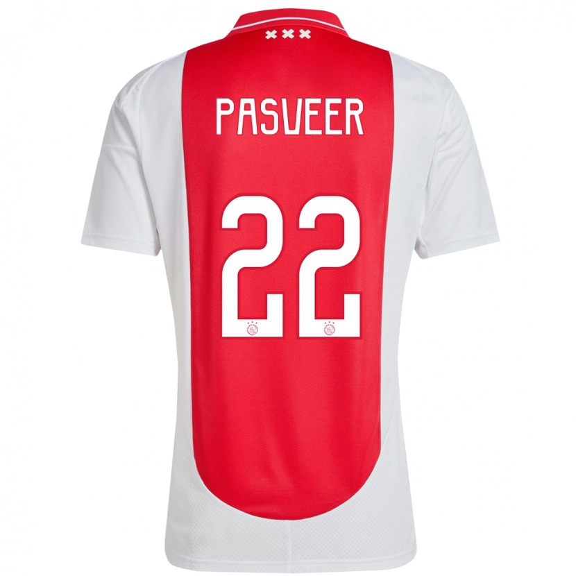 Danxen Hombre Camiseta Remko Pasveer #22 Rojo Blanco 1ª Equipación 2024/25 La Camisa