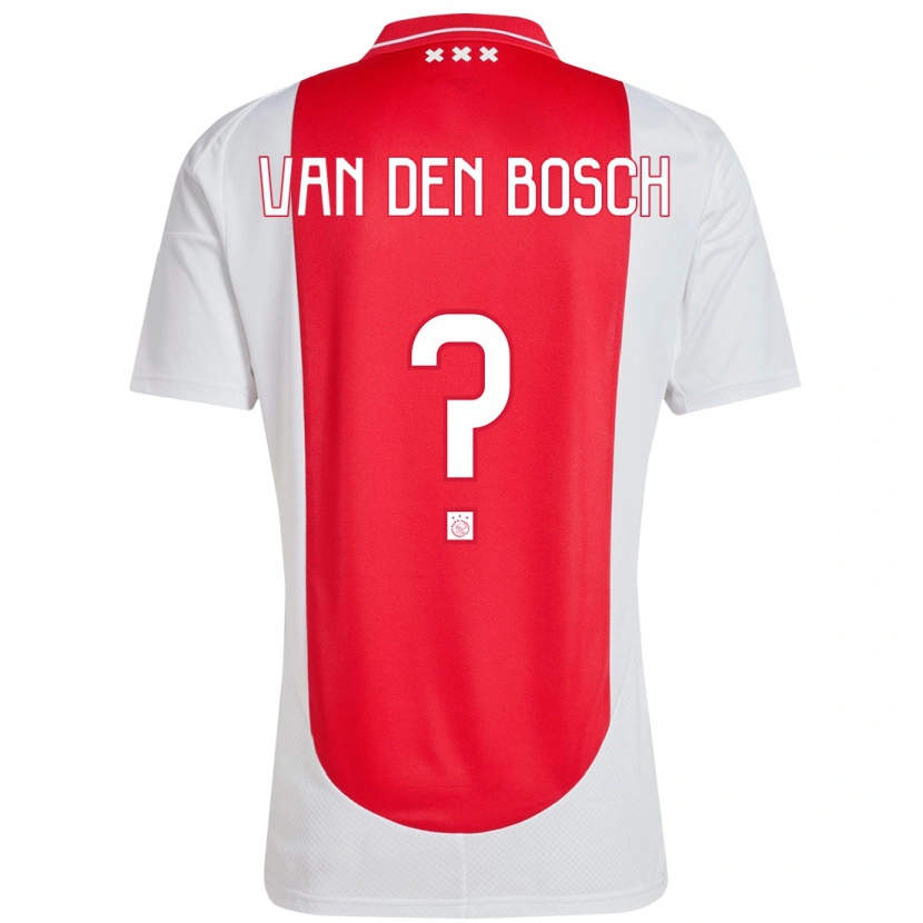 Danxen Hombre Camiseta Frederico Van Den Bosch #0 Rojo Blanco 1ª Equipación 2024/25 La Camisa