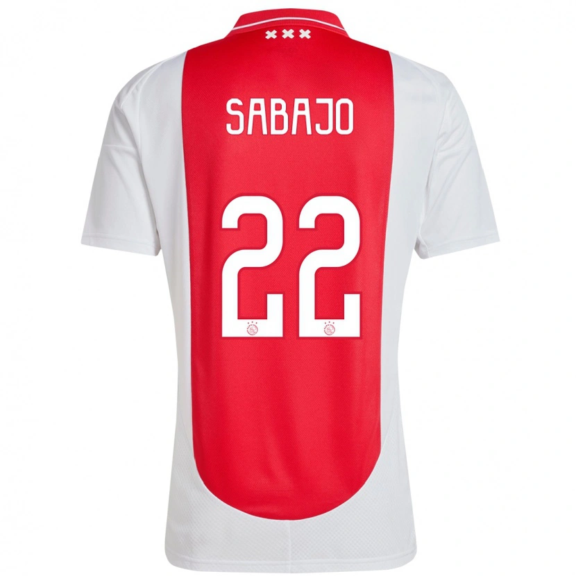 Danxen Hombre Camiseta Quinty Sabajo #22 Rojo Blanco 1ª Equipación 2024/25 La Camisa