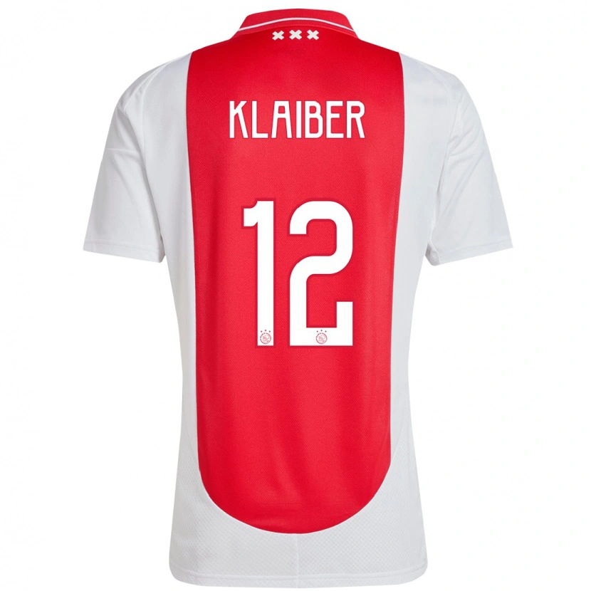 Danxen Hombre Camiseta Sean Klaiber #12 Rojo Blanco 1ª Equipación 2024/25 La Camisa