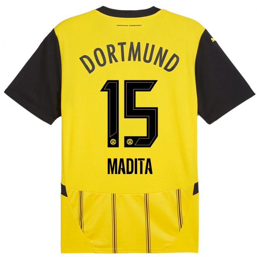 Danxen Hombre Camiseta Kohorst Madita #15 Amarillo Negro 1ª Equipación 2024/25 La Camisa