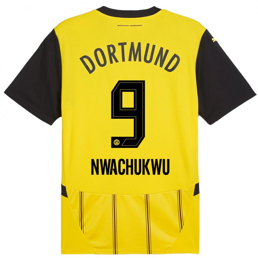 Danxen Hombre Camiseta Isaak Nwachukwu #9 Amarillo Negro 1ª Equipación 2024/25 La Camisa