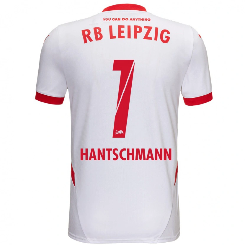 Danxen Hombre Camiseta Franz Hantschmann #1 Blanco Rojo 1ª Equipación 2024/25 La Camisa