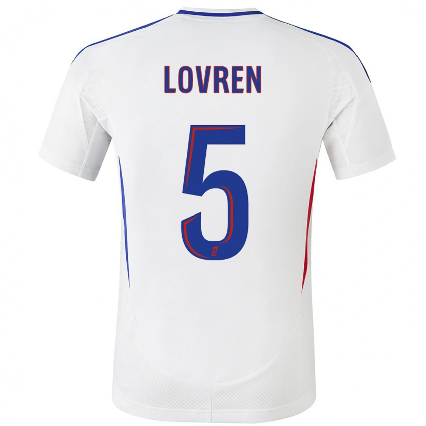 Danxen Hombre Camiseta Dejan Lovren #5 Blanco Azul 1ª Equipación 2024/25 La Camisa