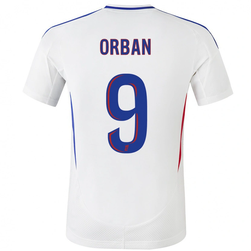 Danxen Hombre Camiseta Gift Orban #9 Blanco Azul 1ª Equipación 2024/25 La Camisa