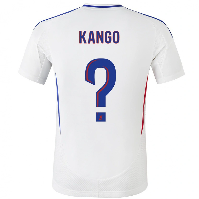 Danxen Hombre Camiseta Steeve Kango #0 Blanco Azul 1ª Equipación 2024/25 La Camisa