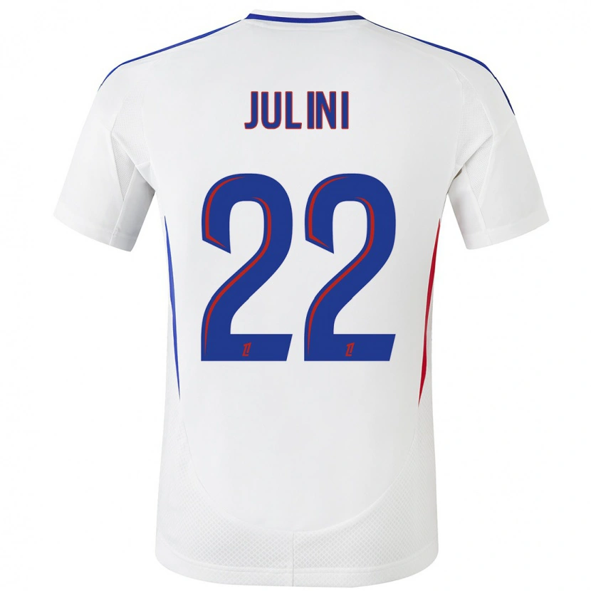 Danxen Hombre Camiseta Sally Julini #22 Blanco Azul 1ª Equipación 2024/25 La Camisa