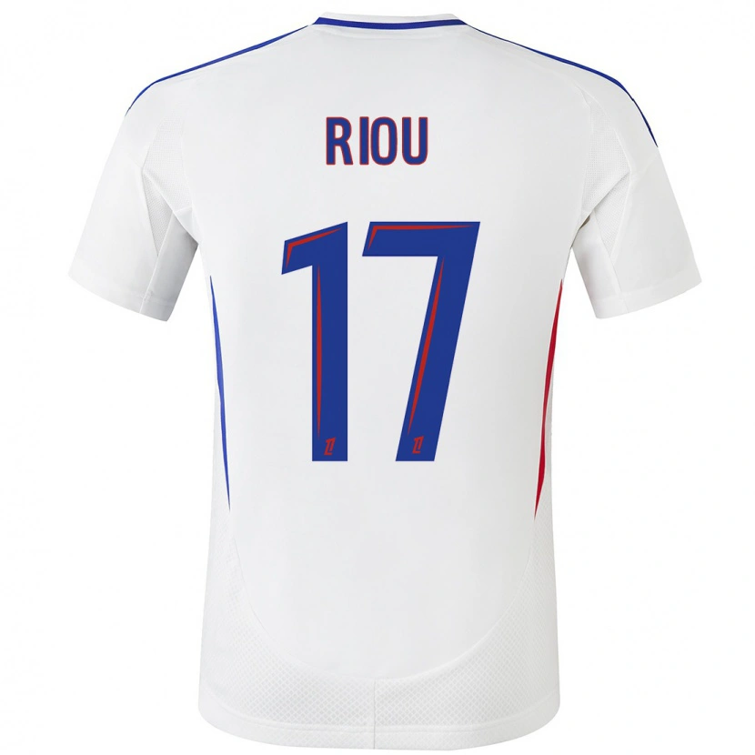 Danxen Hombre Camiseta Rémy Riou #17 Blanco Azul 1ª Equipación 2024/25 La Camisa