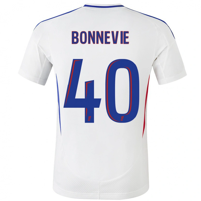 Danxen Hombre Camiseta Kayne Bonnevie #40 Blanco Azul 1ª Equipación 2024/25 La Camisa