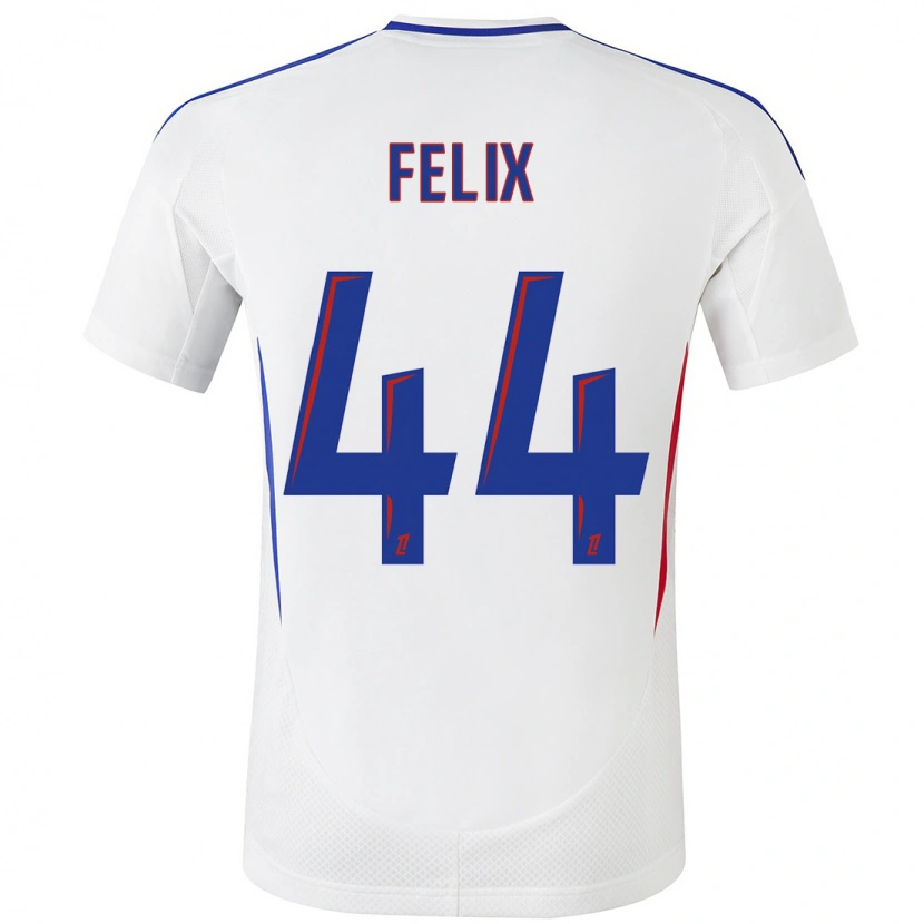 Danxen Hombre Camiseta Marley Felix #44 Blanco Azul 1ª Equipación 2024/25 La Camisa