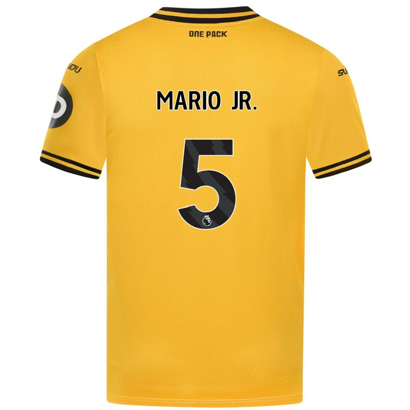 Danxen Hombre Camiseta Mario Lemina #5 Amarillo 1ª Equipación 2024/25 La Camisa