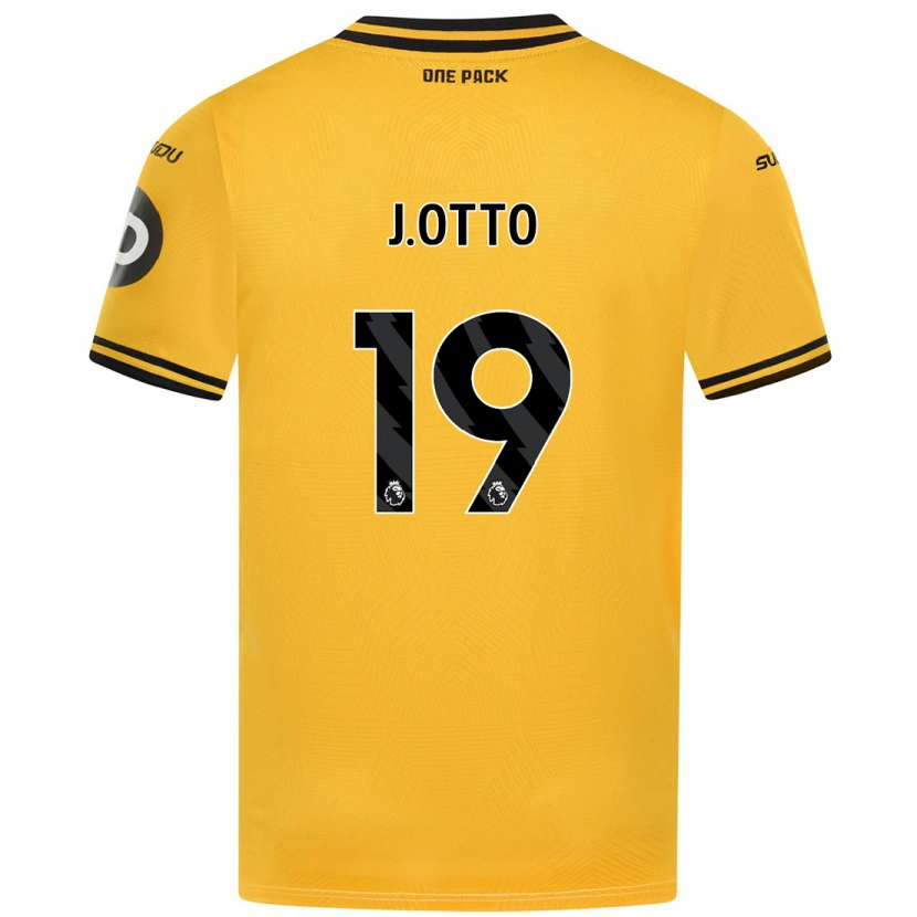 Danxen Hombre Camiseta Jonny Otto #19 Amarillo 1ª Equipación 2024/25 La Camisa