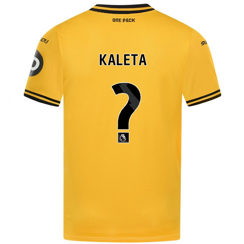 Danxen Hombre Camiseta Marvin Kaleta #0 Amarillo 1ª Equipación 2024/25 La Camisa