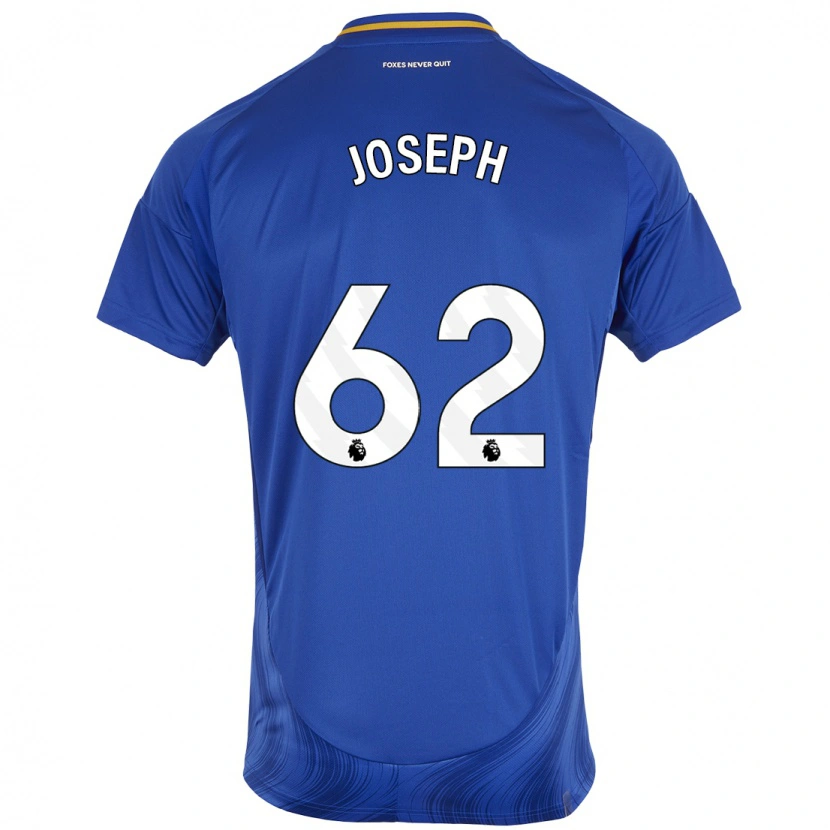 Danxen Hombre Camiseta Jayden Joseph #62 Azul Blanco 1ª Equipación 2024/25 La Camisa