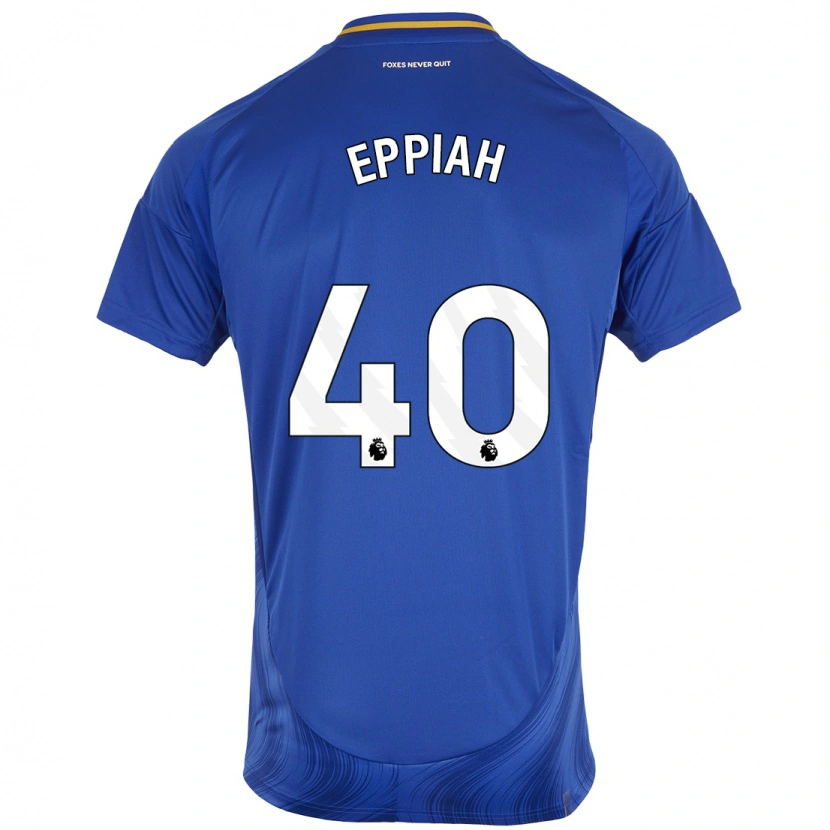 Danxen Hombre Camiseta Josh Eppiah #40 Azul Blanco 1ª Equipación 2024/25 La Camisa