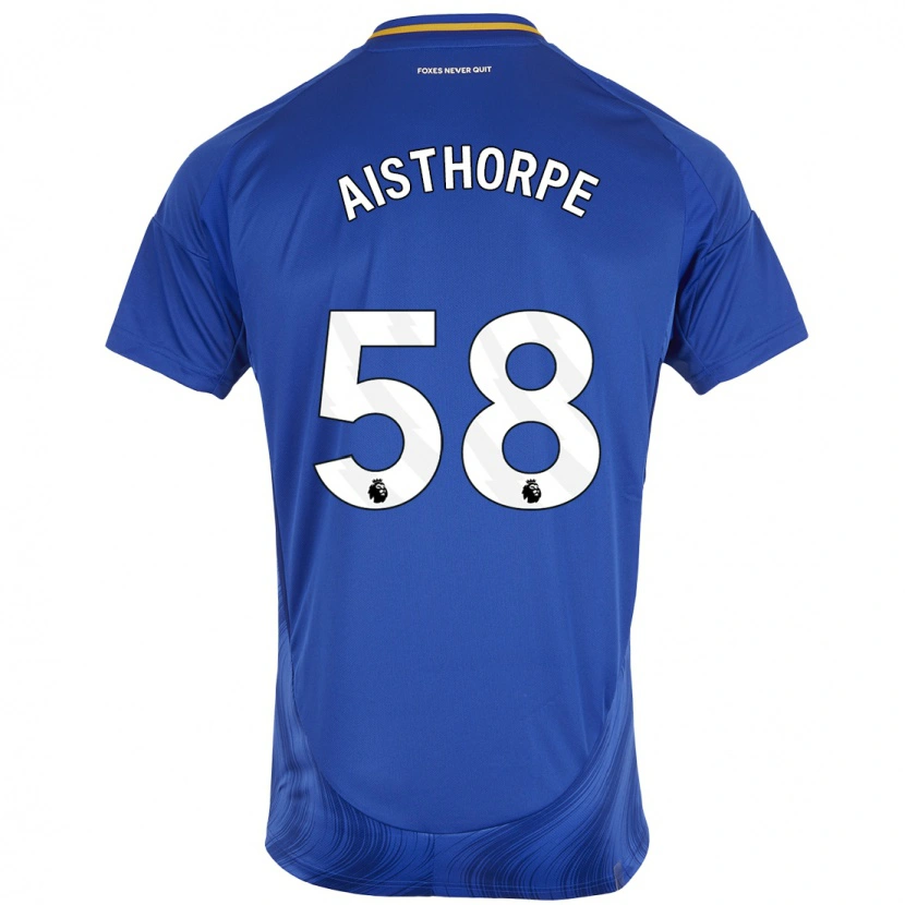 Danxen Hombre Camiseta Bailey Aisthorpe #58 Azul Blanco 1ª Equipación 2024/25 La Camisa