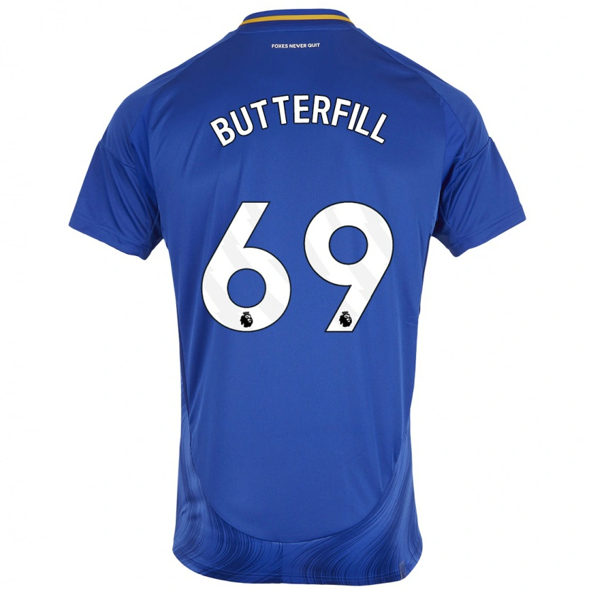 Danxen Hombre Camiseta Jack Butterfill #69 Azul Blanco 1ª Equipación 2024/25 La Camisa