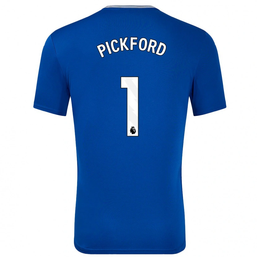 Danxen Hombre Camiseta Jordan Pickford #1 Azul Con 1ª Equipación 2024/25 La Camisa