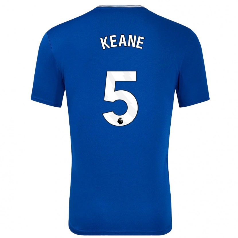 Danxen Hombre Camiseta Michael Keane #5 Azul Con 1ª Equipación 2024/25 La Camisa