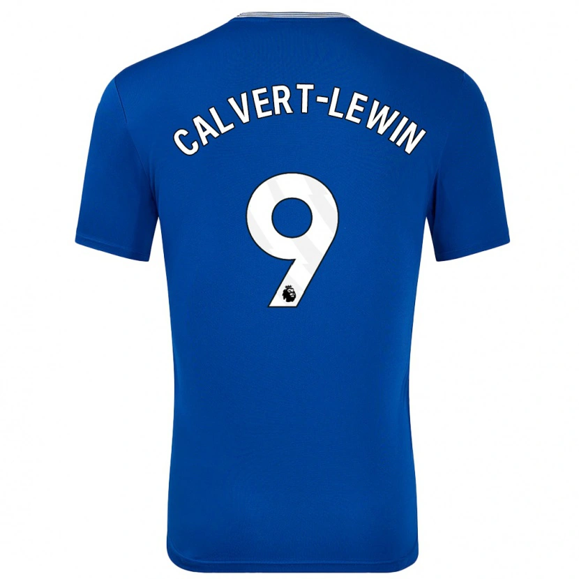 Danxen Hombre Camiseta Dominic Calvert-Lewin #9 Azul Con 1ª Equipación 2024/25 La Camisa