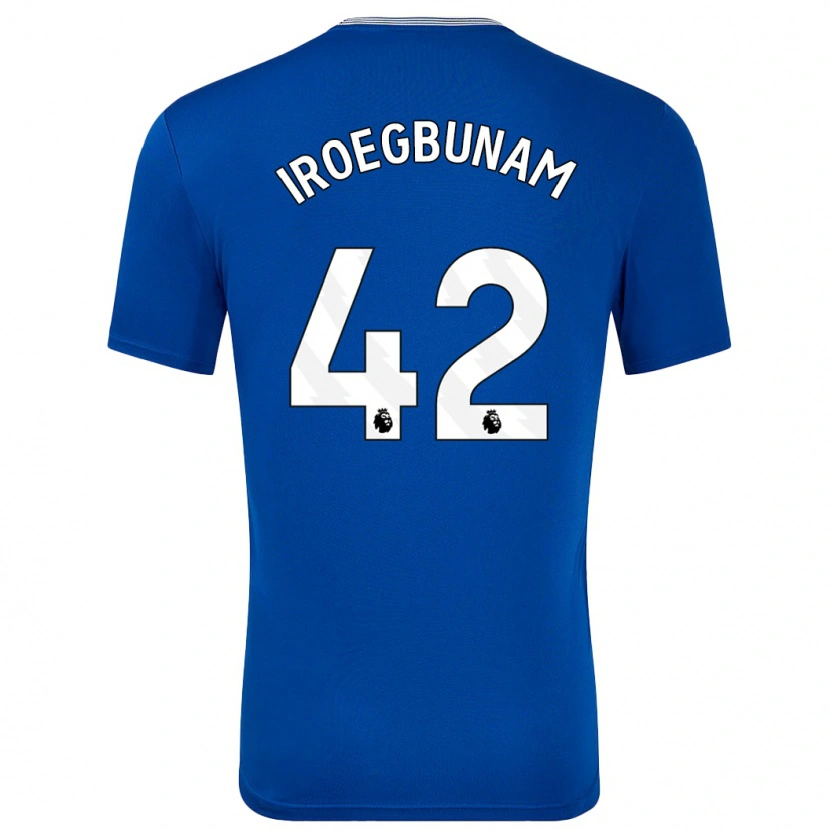 Danxen Hombre Camiseta Tim Iroegbunam #42 Azul Con 1ª Equipación 2024/25 La Camisa