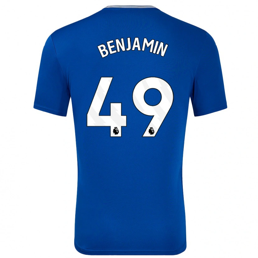 Danxen Hombre Camiseta Omari Benjamin #49 Azul Con 1ª Equipación 2024/25 La Camisa