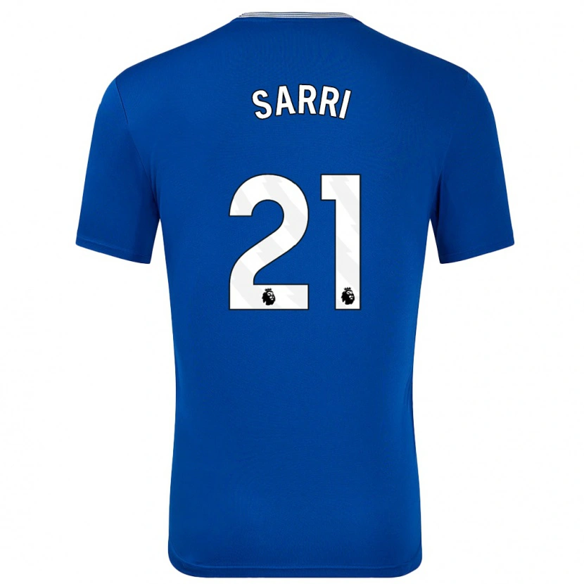 Danxen Hombre Camiseta Veatriki Sarri #21 Azul Con 1ª Equipación 2024/25 La Camisa