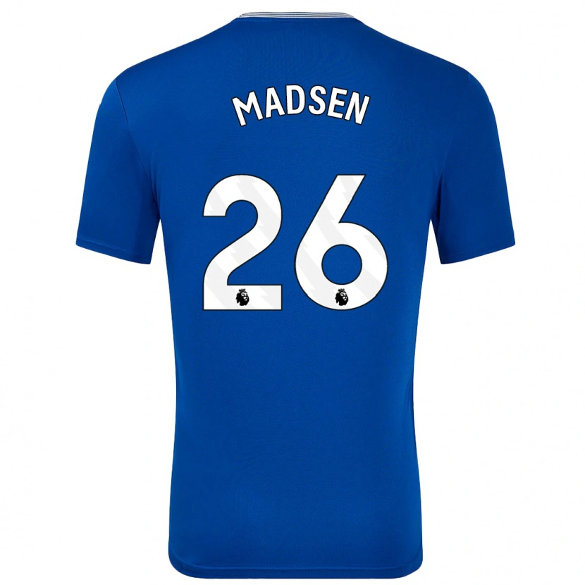 Danxen Hombre Camiseta Rikke Madsen #26 Azul Con 1ª Equipación 2024/25 La Camisa