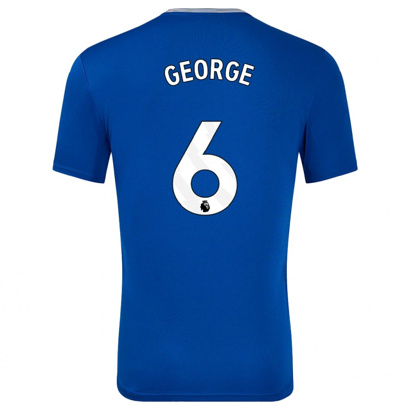 Danxen Hombre Camiseta Gabrielle George #6 Azul Con 1ª Equipación 2024/25 La Camisa