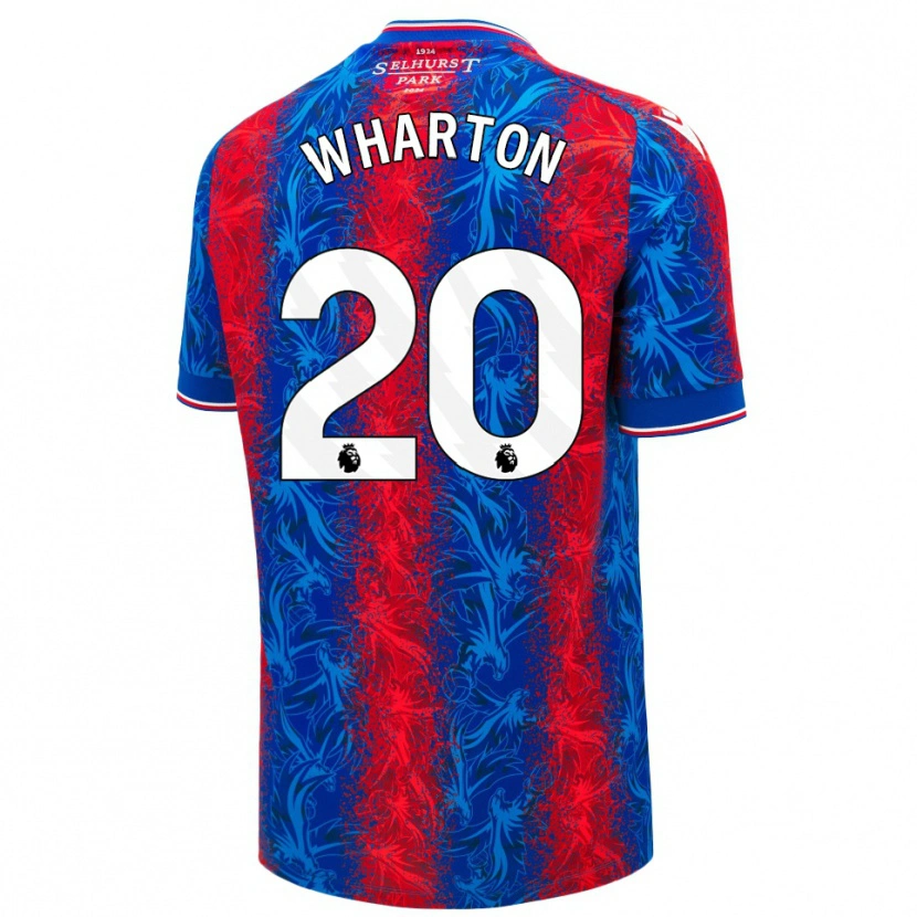 Danxen Hombre Camiseta Adam Wharton #20 Rayas Rojas Y Azules 1ª Equipación 2024/25 La Camisa