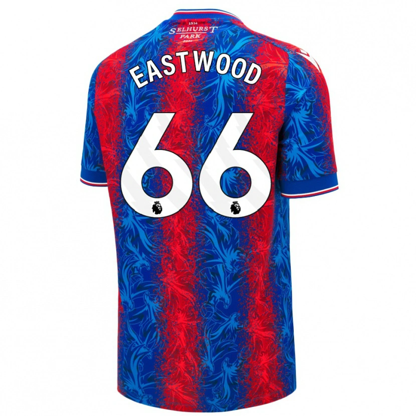 Danxen Hombre Camiseta Billy Eastwood #66 Rayas Rojas Y Azules 1ª Equipación 2024/25 La Camisa