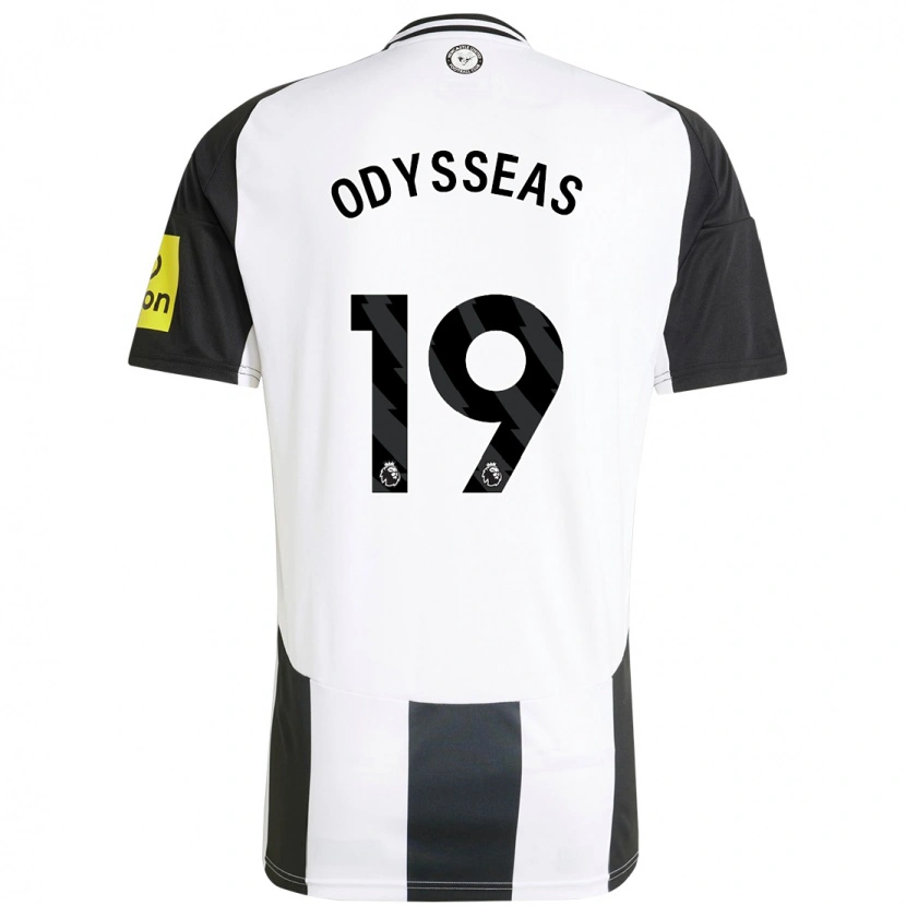 Danxen Hombre Camiseta Odysseas Vlachodimos #19 Blanco Negro 1ª Equipación 2024/25 La Camisa