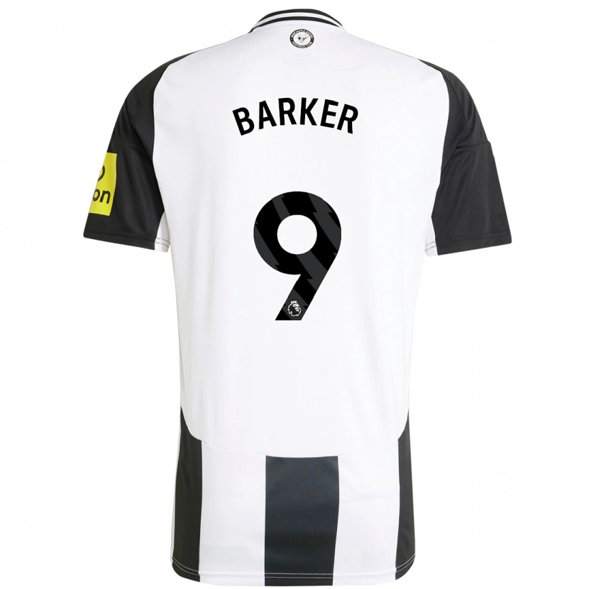 Danxen Hombre Camiseta Katie Barker #9 Blanco Negro 1ª Equipación 2024/25 La Camisa