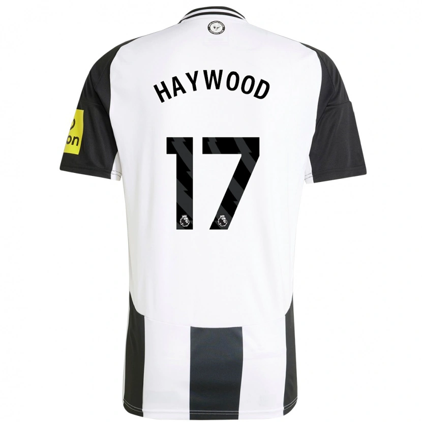 Danxen Hombre Camiseta Sophie Haywood #17 Blanco Negro 1ª Equipación 2024/25 La Camisa