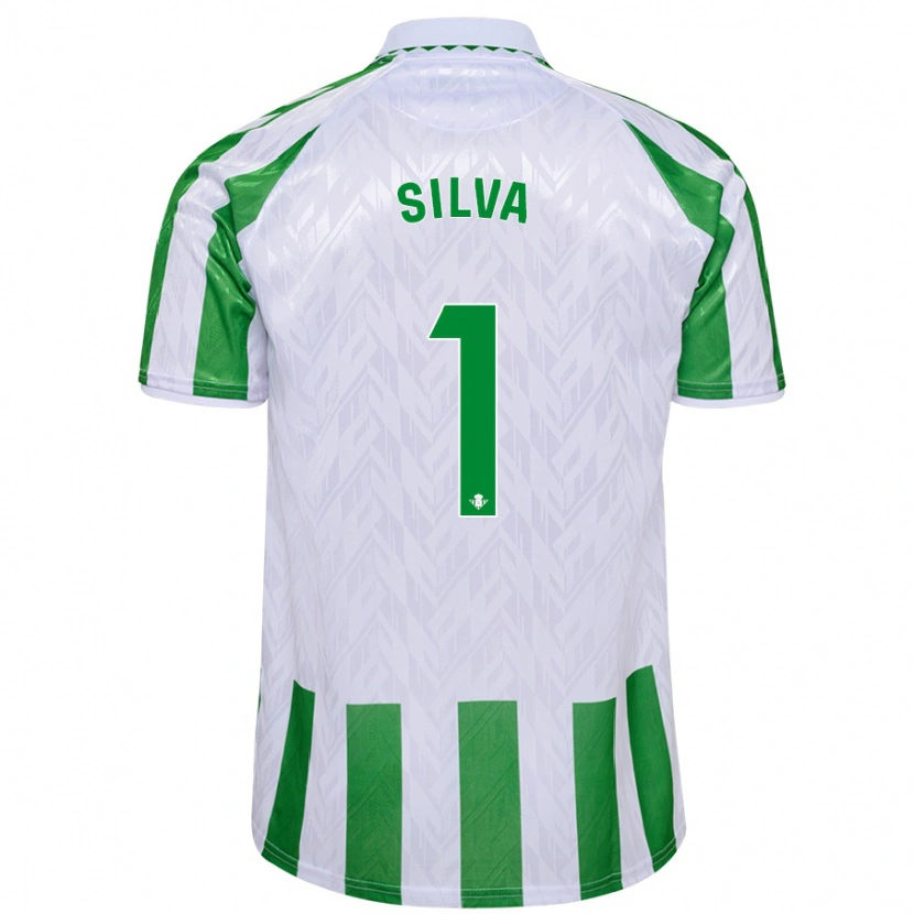 Danxen Hombre Camiseta Rui Silva #1 Verde Rayas Blancas 1ª Equipación 2024/25 La Camisa