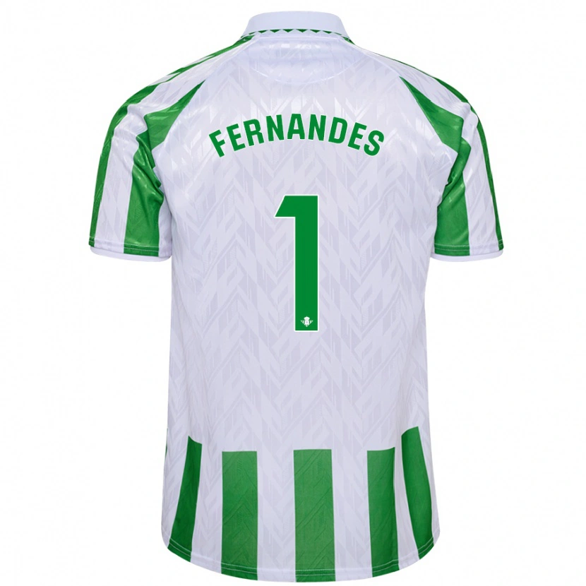 Danxen Hombre Camiseta Guilherme Fernandes #1 Verde Rayas Blancas 1ª Equipación 2024/25 La Camisa