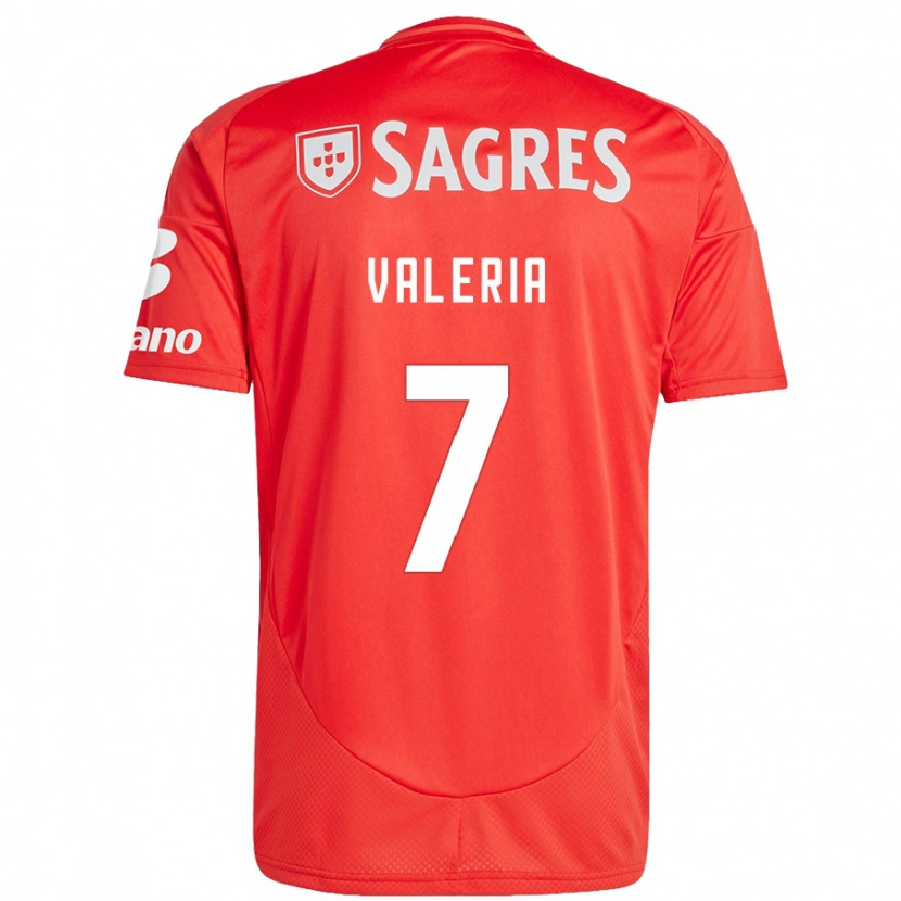 Danxen Hombre Camiseta Valeria #7 Rojo Blanco 1ª Equipación 2024/25 La Camisa