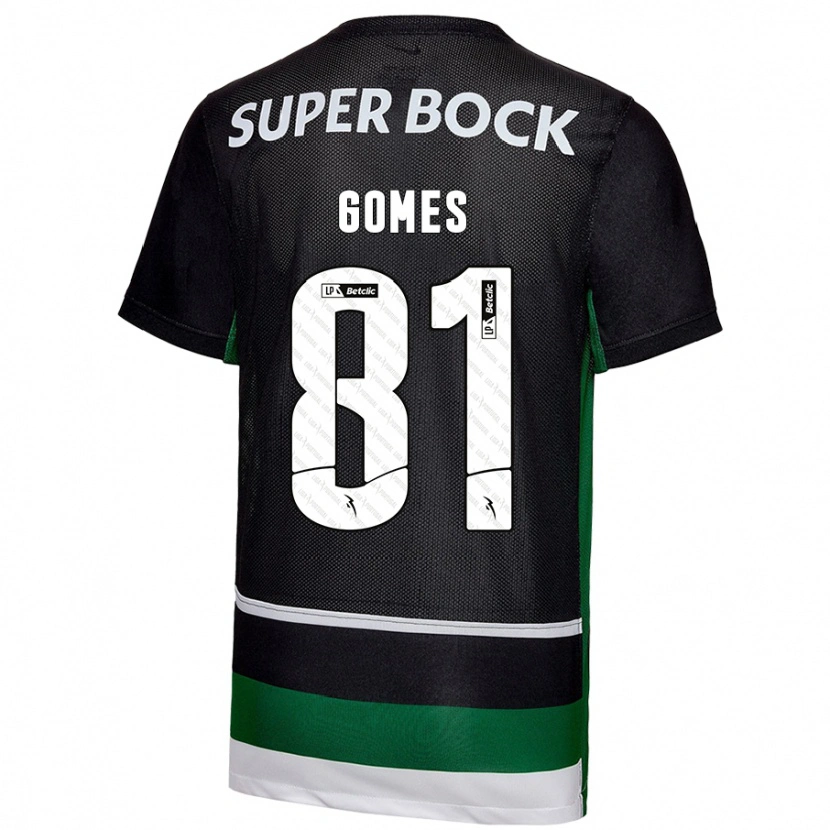 Danxen Hombre Camiseta Salvador Gomes #81 Negro Blanco Verde 1ª Equipación 2024/25 La Camisa