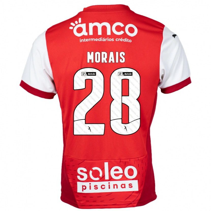 Danxen Hombre Camiseta Patrícia Morais #28 Rojo Blanco 1ª Equipación 2024/25 La Camisa